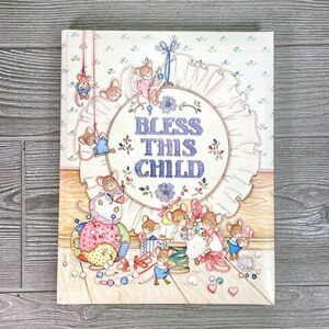 Vintage 1990 CR Gibson Baby Record Album Bless this Child Keepsake Gift - NEW